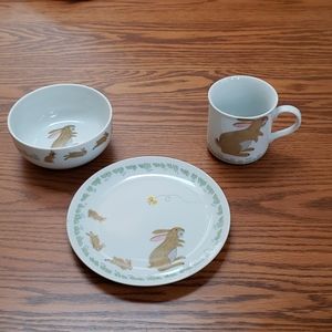 Tajimi 3 pc Children place setting Fine China